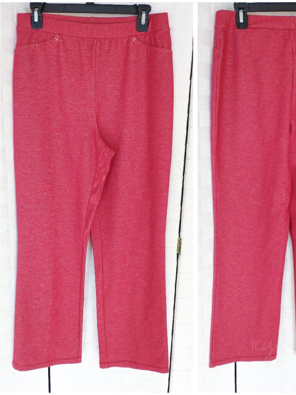 Weekenders Pants Medium Red TAGS REMOVED Vintage 90s High Rise Coastal Grandma